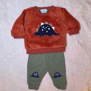BNWT - Pekkle Matching Dinosaur Set - Size 3 Months